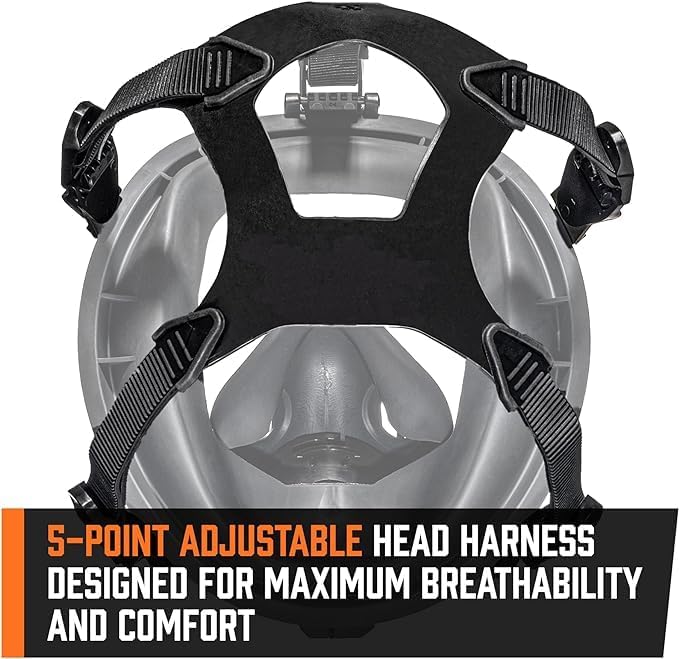 MIRA Safety CM-I01 Full-Face Industrial-Grade Gas Mask