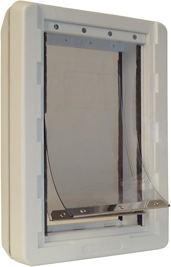 Ideal Pet Products Designer Series Ruff-Weather Pet Door with Telescoping Frame, Small 5" x 9.25" Flap Size