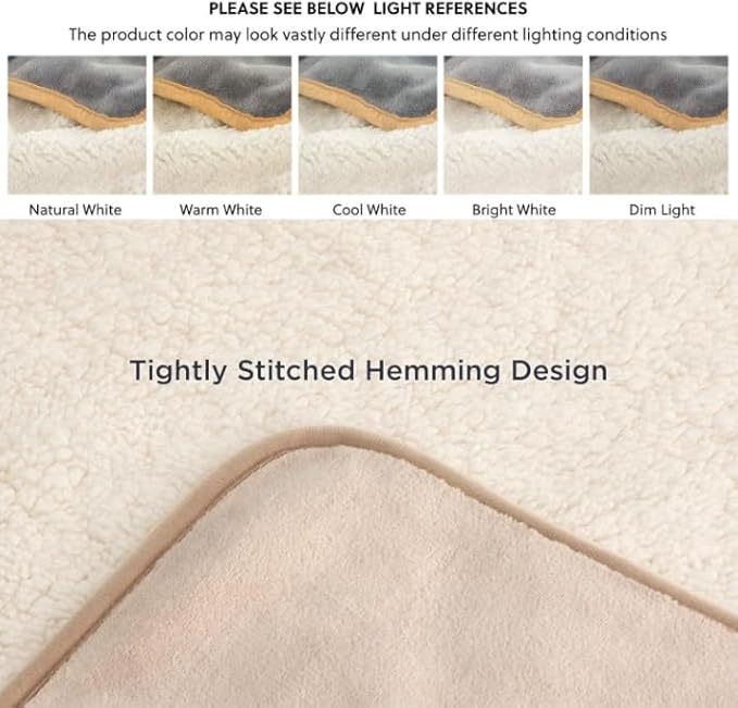 Waterproof Dog Bed Blanket,Reversible Pet Covers,Washable Soft Protector for Couch Furniture