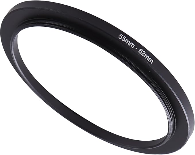 55-62mm Step-Up Ring Adapter, 55mm to 62mm Step Up Filter Ring