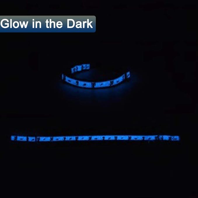2 Pack Glow in The Dark Cat Collar with Bell Breakaway Safety Cat Puppy Collars with Pendant Red and Purple