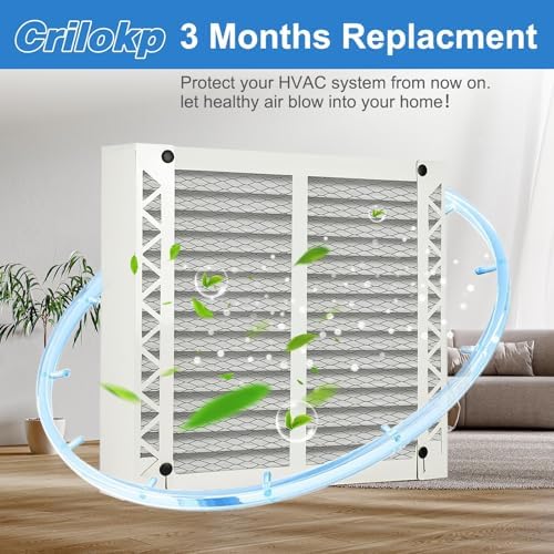 2 Pack 310 Replacement Filter Compatible with AprilAire Whole House Air Purifiers Model 1310 2310 3310 4300,Size:20x20x4(19.5" x 19.5" x 3.77") MERV 11 Pleated HVAC AC Furnace Filter