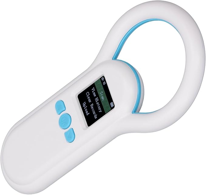 BT Pet Microchip Scanner, ABS Material, Enhanced Recognition with 1.44 Inch Display and Long Battery Life for Animal Management
