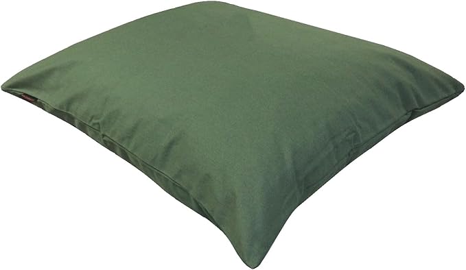 Dogbed4less Shredded Memory Foam Pillow Dog Bed with Waterproof Liner and Machine Washable Cover (Green Canvas, Medium 36"X29")