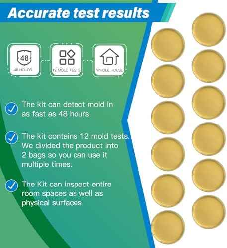 Mold Test Kit for Home - 12 Simple Detection Tests,Test HVAC System,Home Surfaces,& Indoor Air Quality Testing Kits,DIY Mold Detector at Home,Includes Detailed Mold Identification Guide,air Tester