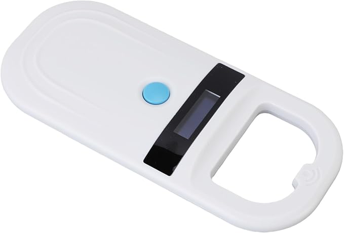Microchip Scanner, 1000 Records Rechargeable Display Screen Pet Chip Scanner for EMID (Type 1)