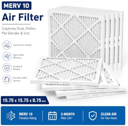 Mounto 10-Pack Pre-Filter Replacements for HEPA 500 Air Scrubber, Enhanced Dust Capture, Easy Installation, Extends HEPA Filter Life