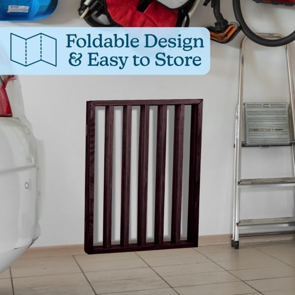 Pet Gate Collection – Dog Gate for Doorways, Stairs or House – Freestanding, Folding, Accordion Style, Wooden Indoor Dog Fence by Petmaker