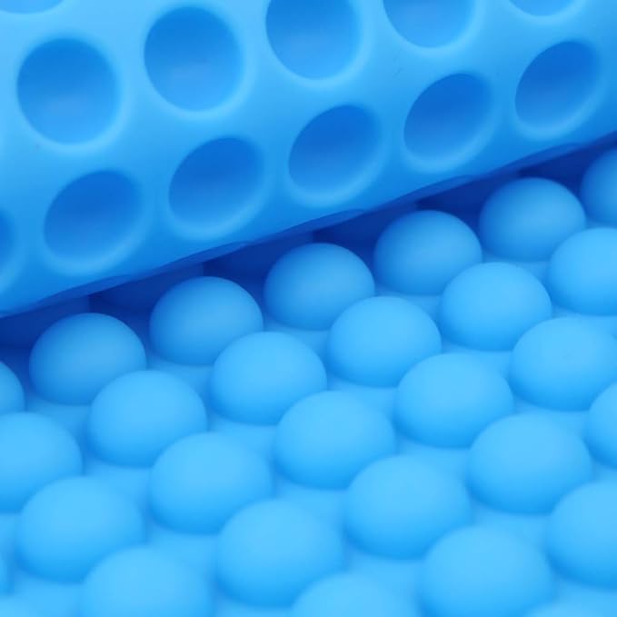 468-Cavity Dog Treat Mold,Mini Round Silicone Mold Dog Treats Pan for Cookies, Pet Treats Baking Mold Small Dot Cake Decoration(Blue)