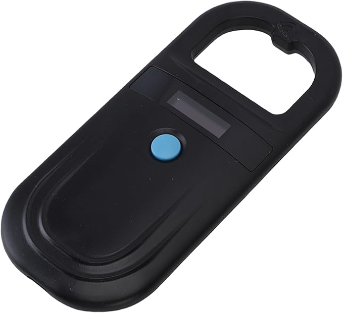 Microchip Scanner, 1000 Records Rechargeable Display Screen Pet Chip Scanner for EMID (Type 2)