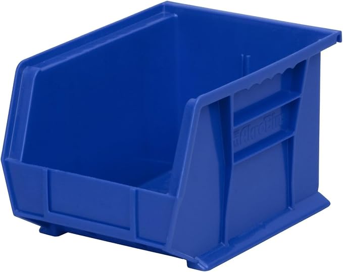 Akro-Mils 30239 AkroBins Plastic Storage Bins, Space-Saving Stackable Bins