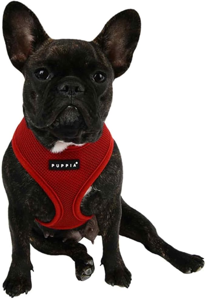 Puppia Soft Dog Harness, Wine, Small (PDCF-AC30-WN-S)