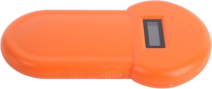 Pongnas 134.2KHz Pet Microchip Scanner - USB Rechargeable Animal Chip Reader for Pigs, Dogs, and Cats with Organic LED Display
