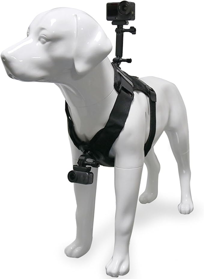 Soft Padded Dog Vest Action Camera Mount Chest Back Fixation Camera Holder Dog Vest Back Mounting for Video Secure Mount