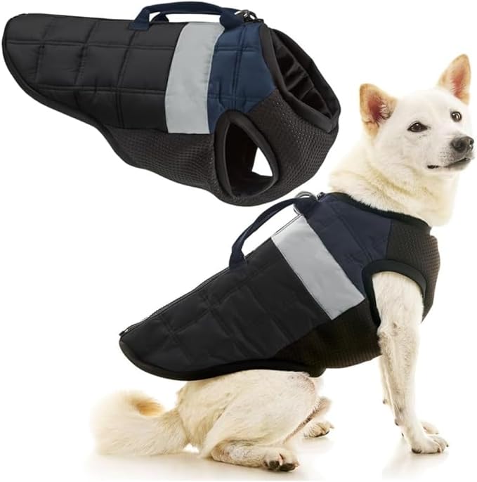 Gooby Bomber Vest Lift Dog Harness - Black, Medium
