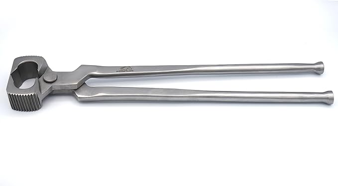 Equine Care 14-Inch Horseshoe Puller & Hoof Spreader Tool | Professional Serrated Jaw Farrier Pliers | Chrome Vanadium Steel, Rust-Resistant | Ideal for Farriers, Veterinarians & Horse Owners.