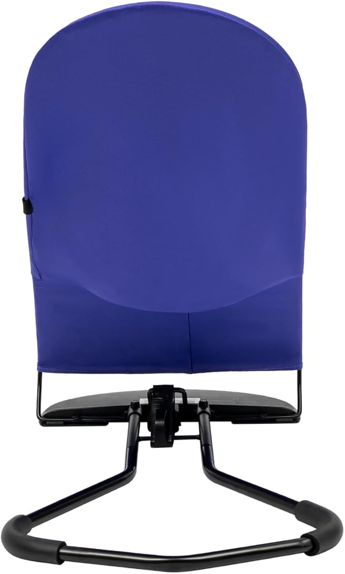Pet Rocking Chair for Small Dogs & Cats, Portable Foldable Pet Rocker with 3-Level Height Adjustment & 33lbs Capacity, Washable Breathable Indoor/Outdoor Fur Baby Bouncer Bed (Purple)