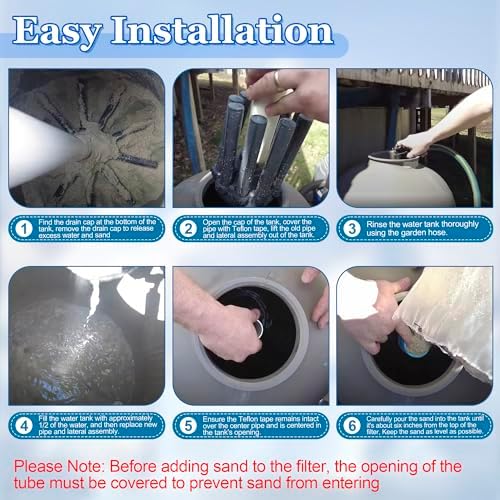 SX244DA Lateral Assembly with Center Pipe for Hayward Sand Filter Tank