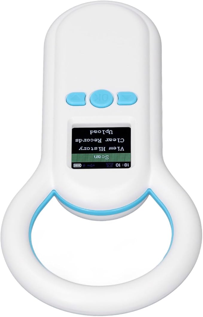 Yctze S20 Pet Microchip Scanner, 1.44 Inch TFT Display Reader, ISO11784 11785 FDX B ID64 Scanner with 500 Records Storage & USB Upload, Ideal for Dogs, Cats & Animal Management