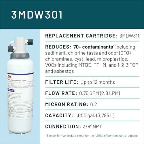 Aqua-Pure DW301 Under Sink Water Filter System, Removes Lead, VOC's