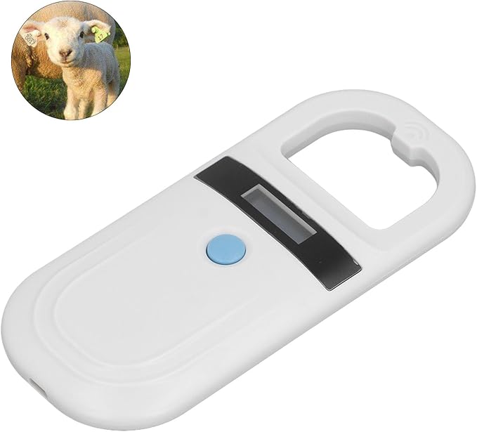 Pet Microchip Reader Rechargeable USB with OLED Display 134.2KHz ISO11784/85 FDX-B 15cm Read Distance ABS Material