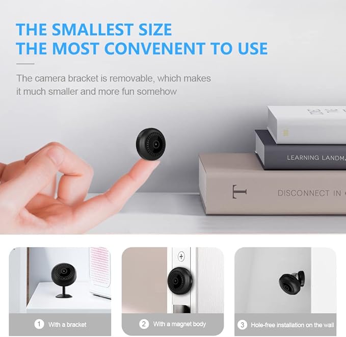 4K Security Cam with Night Vision and Built-in Battery Camera, Home/Office Camera Wireless Technology for Phone App Monitor GTYT (QW16Q2)