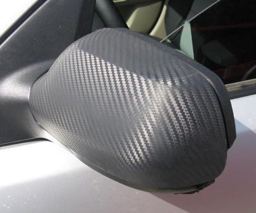 3D Carbon Fiber Film Twill Weave Vinyl Sheet Roll Wrap (48" X 60", Black)