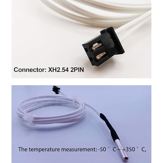 3Pcs 3D Printer HT-NTC100K Thermistor, Ender 3 Thermistor Upgrade NTC 100K 3950
