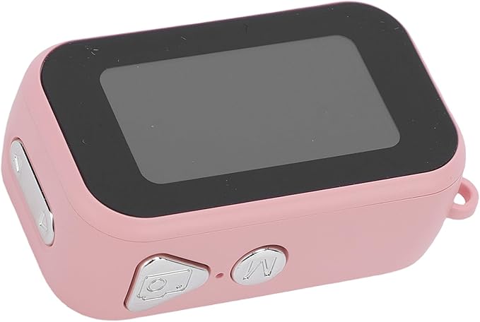 Tbest 1080P Thumb Retro Video Camera Color Screen Small for Cycling Hiking Pet Recording (Pink) (Pink)