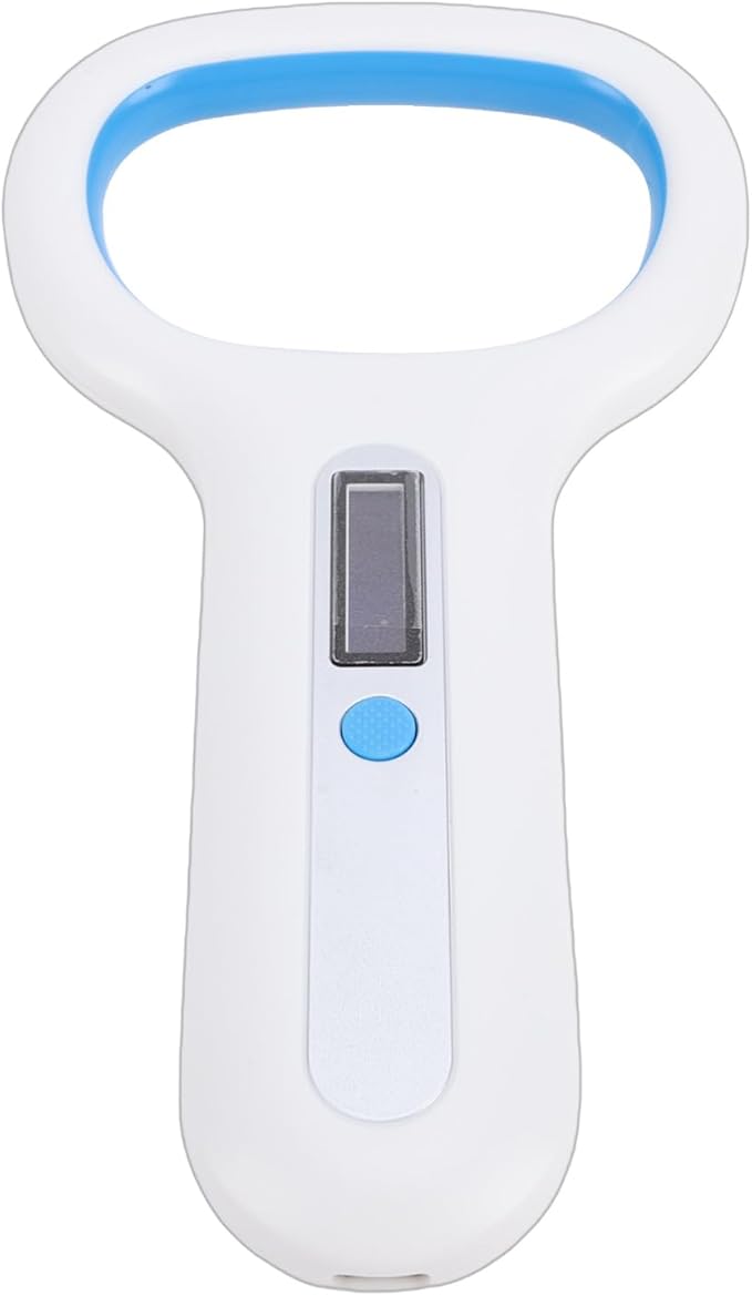 HEEPDD Pet Microchip Scanner, Trackers Reader for Dogs and Cats with OLED Display and Connectivity for Vet Professionals Pet Microchip Scanner, Rechargeable Nan Gardening (White)