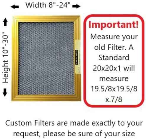 CARTER Gold 18x30x1 MERV 8 Washable Electrostatic HVAC Furnace Filter