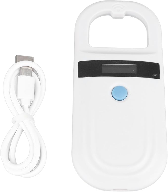 Microchip for Dogs, Pet Microchip Reader, Dog Chip Scanner, Suitable for Reading Microchips in Dogs and Other Animals