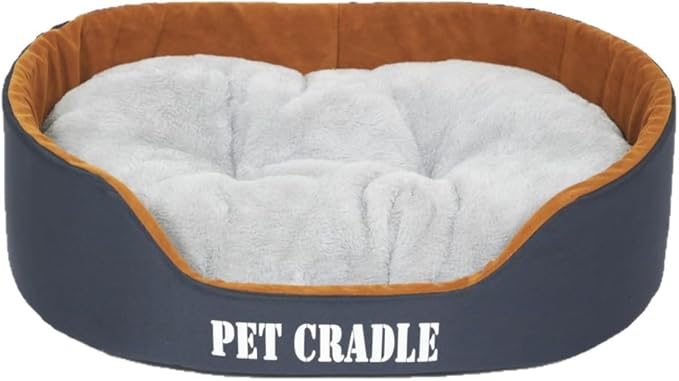 Dog Bed Orthopedic Dog Couch Bed, Waterproof Pet Bed with Removable Washable Mat & Non-Slip Bottom(Blue,19.69''X13.78'')