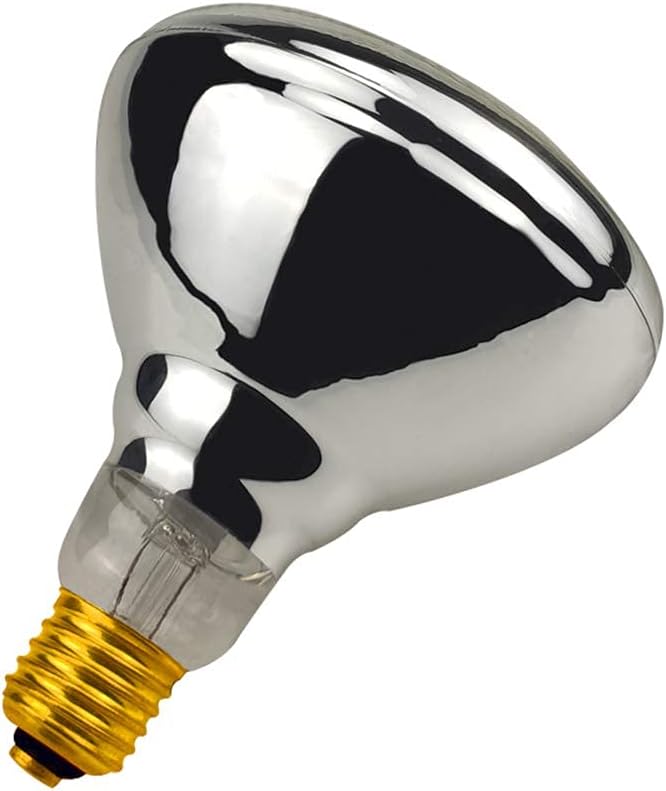 2 Pack Heat Lamp Clear Infrared Bulbs PAR38/250 Watts Glass Lamp Bulb for Food Service, Brooder Bulb, Chicks, Pet, Bathroom, Light Therapy Use E26 Base, Flood Light Heat Lamp Bulb