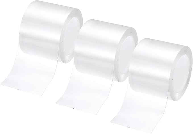 PATIKIL Clear Edge Protector Strip, 3 Roll 2 in x 9.8 ft Table Edge Protector