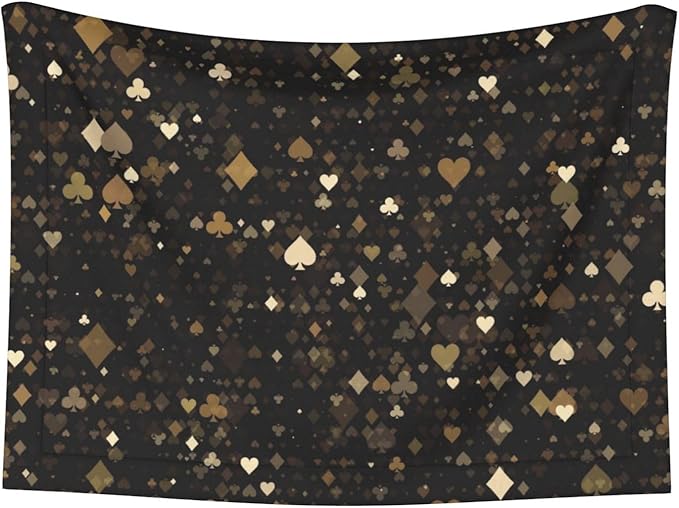 Casino Print Soft Plush Pet Blanket, Washable Dog Blanket, Cat Fleece Throw, Puppy Bed Crate Mat & Sofa Couch Protector - Medium
