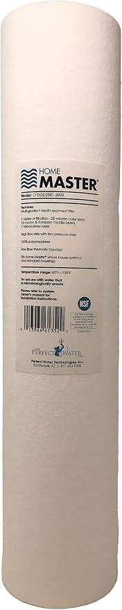 Home Master CFDGD2501-20BB Replacement Whole House Sediment Filter, 4-layers 25