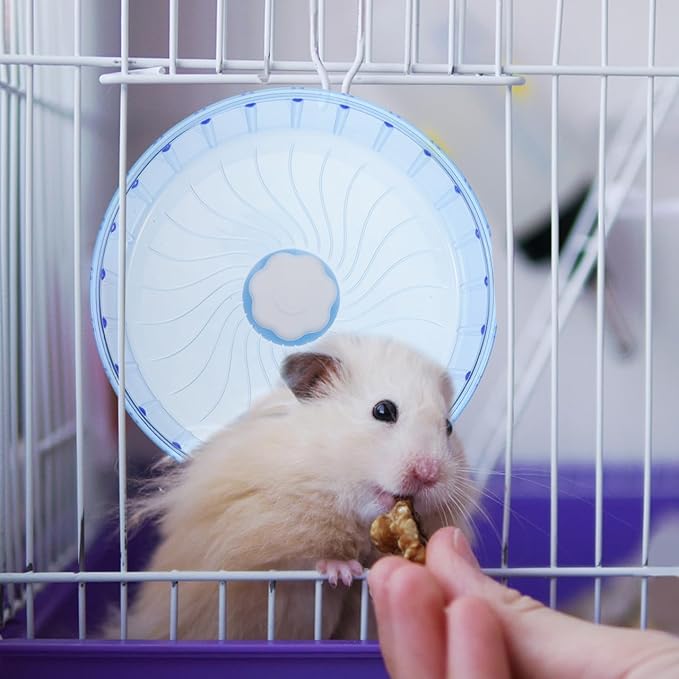 MERRYHAPY Hamster Wheel for Guinea Pig Chinchilla Gerbils Quiet Running Wheel Toy for Pets Hamster Toys for Cage Exercise and Activity