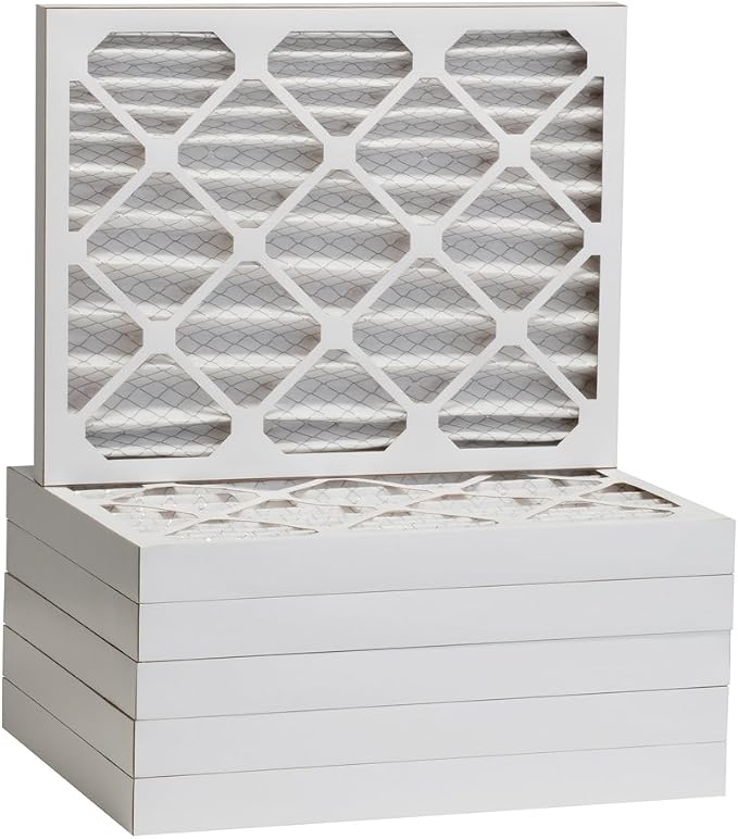 Aerostar 20x25x2 MERV 8, Pleated Air Filter, Box of 6, Made in the USA