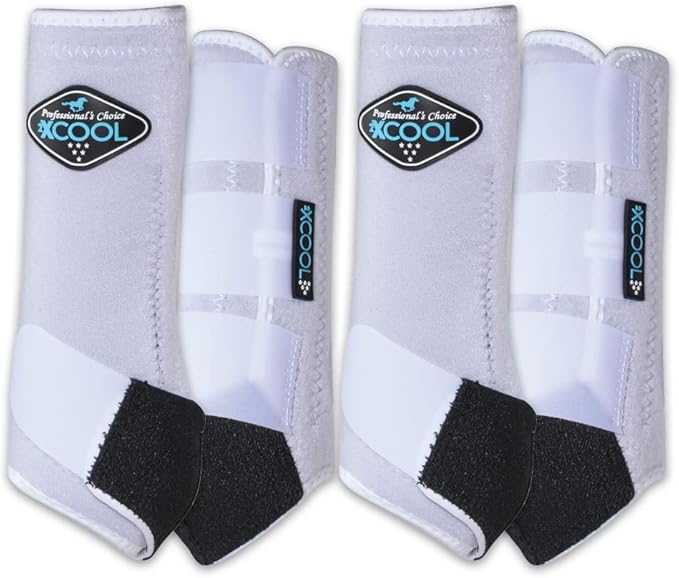 Professional's Choice 2XCOOL Sports Medicine Horse Boots | Protective & Breathable Design for Ultimate Comfort, Durability & Cooling in Active Horses | 2 Pack