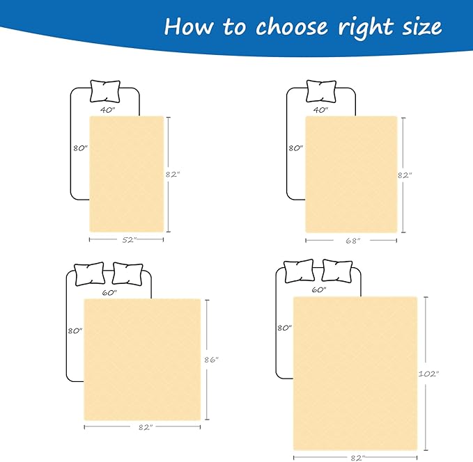 Bed Cover for Dogs Washable, Waterproof Dog Couch Cover Pet Blanket Sofa Pet Bed Mat, Waterproof Dog Blanket, (86 x 82 Inch)