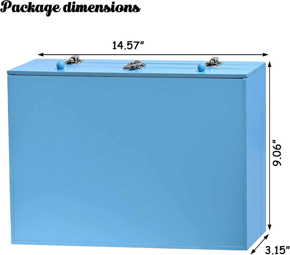 Sunnyglade 145 Piece Deluxe Art Set Wooden Art Box & Drawing Kit Blue