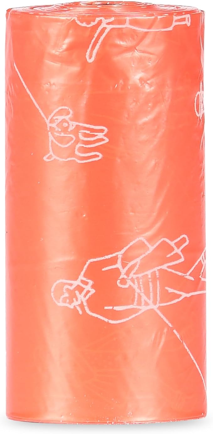 Glad for Pets Heavy Duty Dog Poop Bags, Leak Resistant Dog Waste Bags with Fun Print for Easy Cleanup on Walks, Strong Tear Resistant Pet Waste Bags, Tropical Breeze Scent, 90 Count - 6 Pack