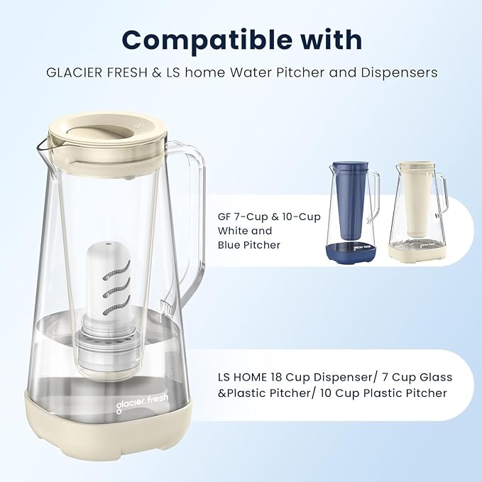 GLACIER FRESH Water Pitcher Filter Replacement