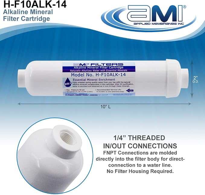 Alkaline Water Filter Replacement Cartridge | Mineral Cartridge