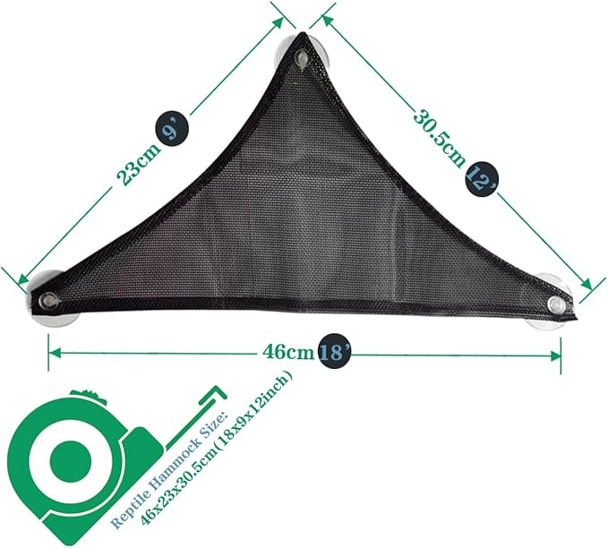 Bearded Dragon Hammock Reptile Hammock for Axolotl,Geckos,Lizards,Breathable Mesh Bearded Dragon Tank Accessories for Snakes,Chameleon,Fish