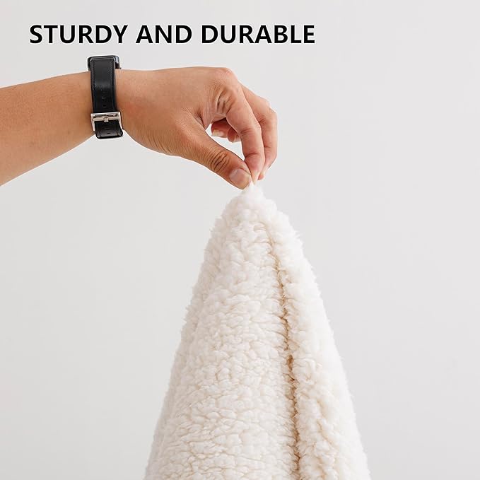 Waterproof Blanket for Couch, Leak Proof Dog Bed Sherpa Throw Blankets Reversible Pet Sofa Furniture Protector Machine Washable-60 x80,Darkgrey