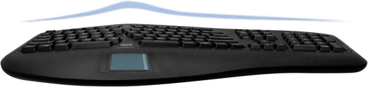 Adesso AKB-450UB Ergonomic Keyboard with Built-in Touchpad, Wired USB
