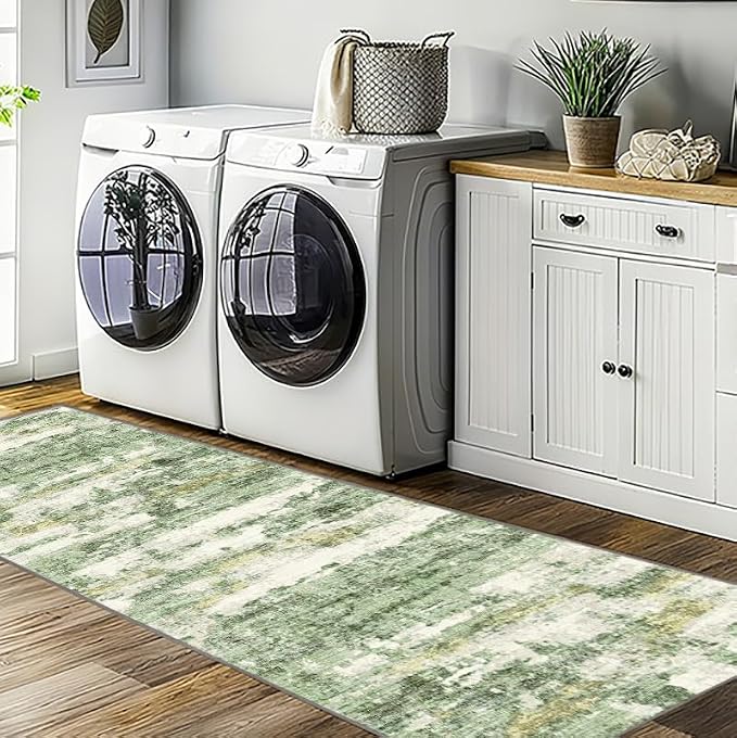 Washable Runners for Hallway 2x6 Runner Rug, Ultra-Thin Kitchen Runner Rugs