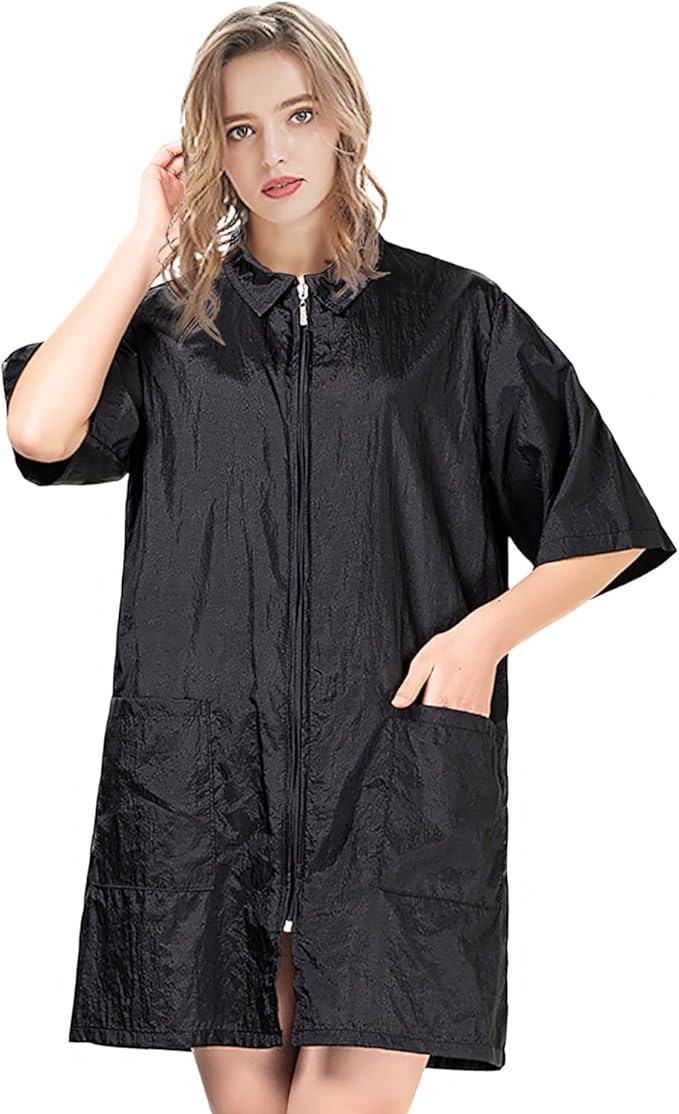 TopTie Hair Grooming Smock Jacket, Haircut Cape Apron Vest for Dog Groomers Nail SPA Salon